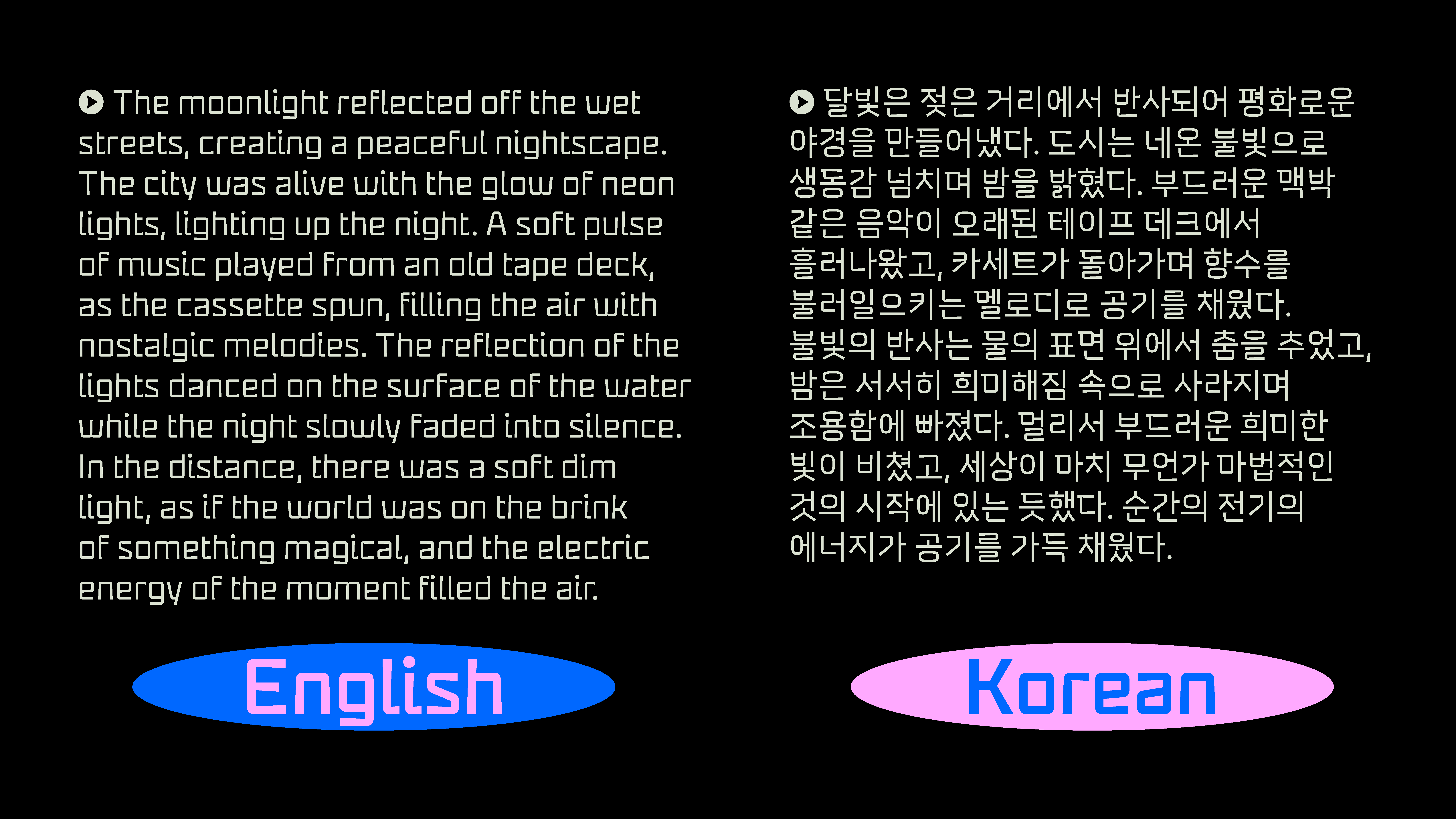 Babelfont – Munline – Hangul, Latin