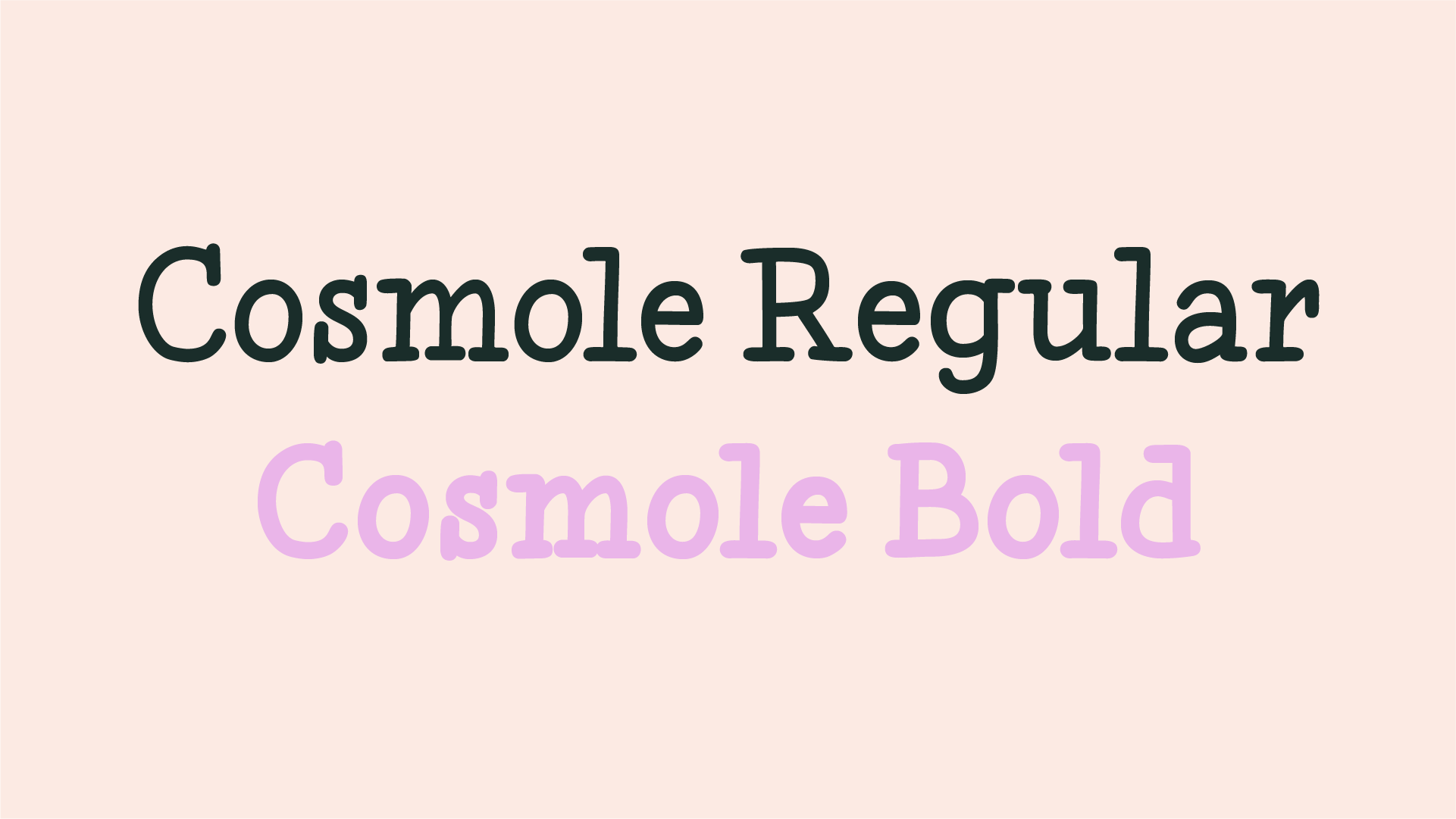 Babelfont – Cosmole – Latin