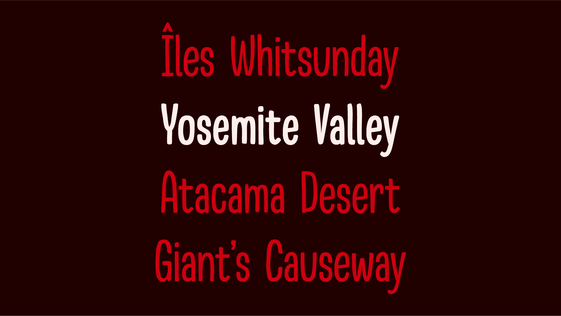 Babelfont – Macoret – Latin