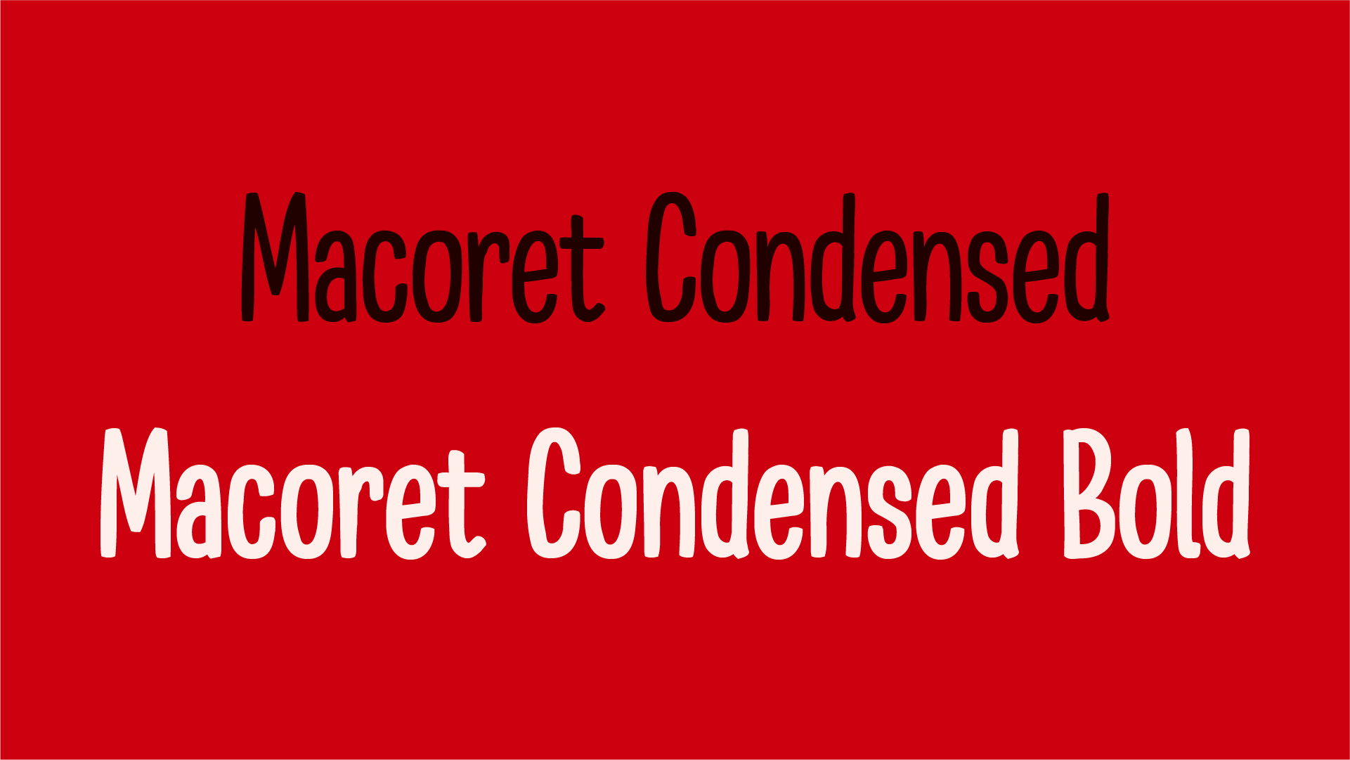 Babelfont – Macoret – Latin