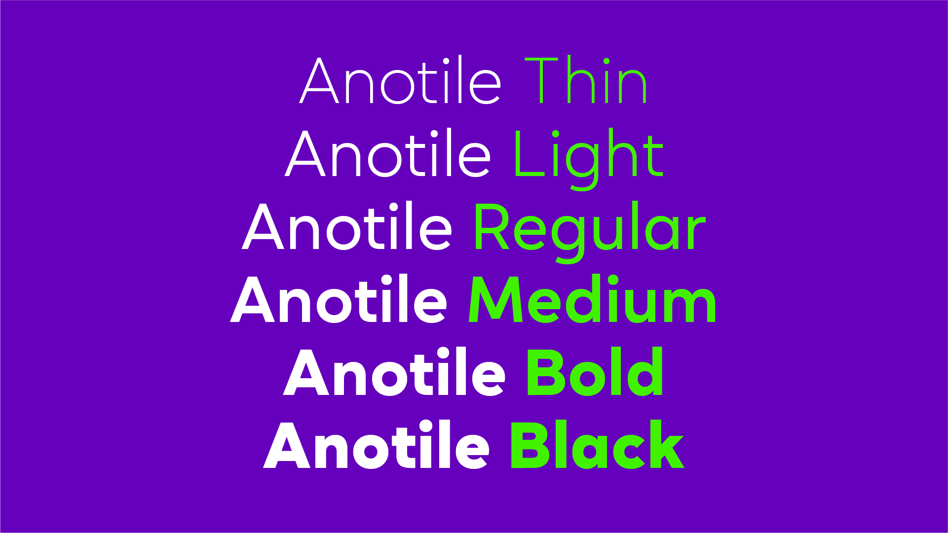 Babelfont – Anotile – Latin