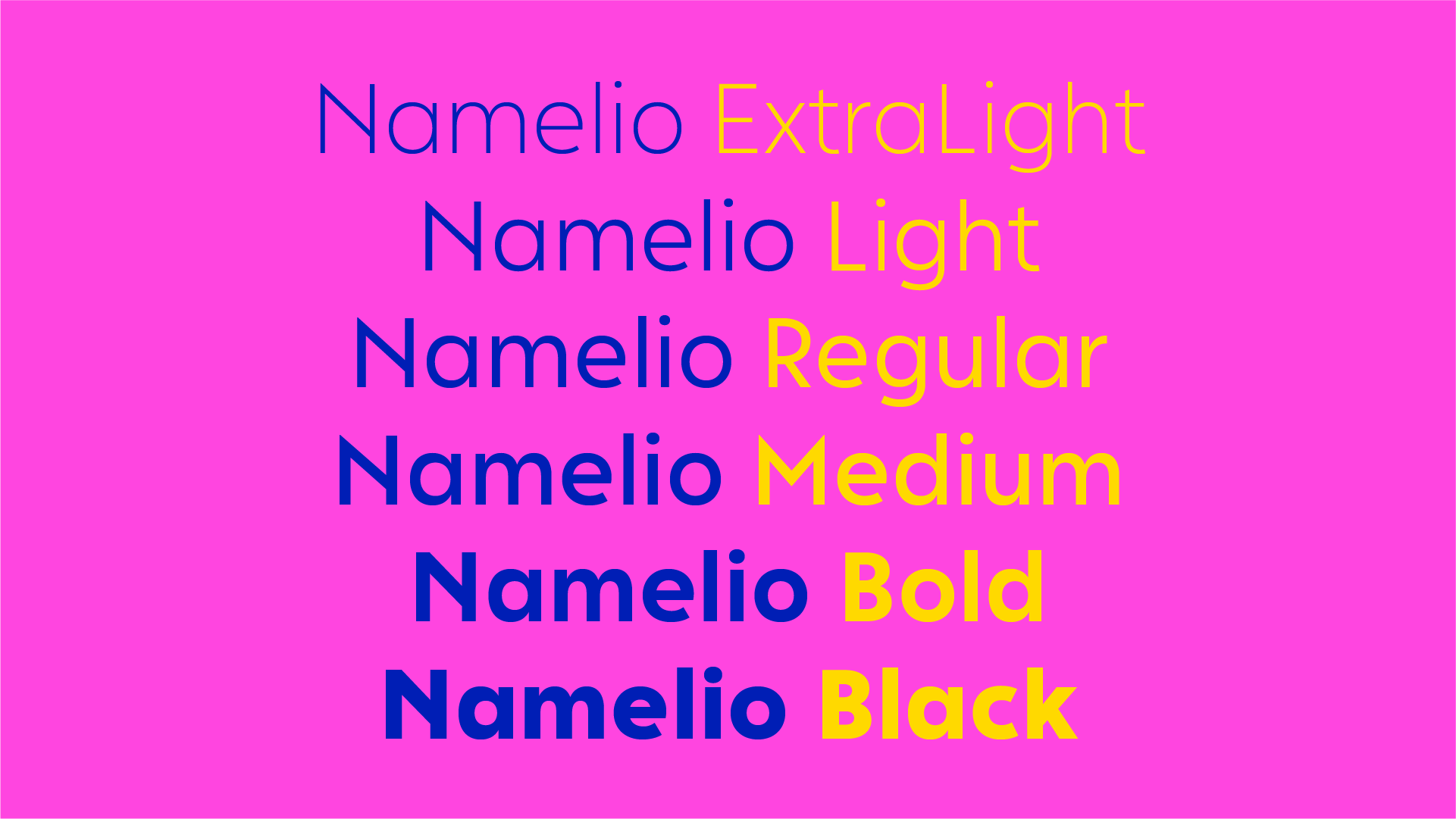 Babelfont – Namelio – Latin