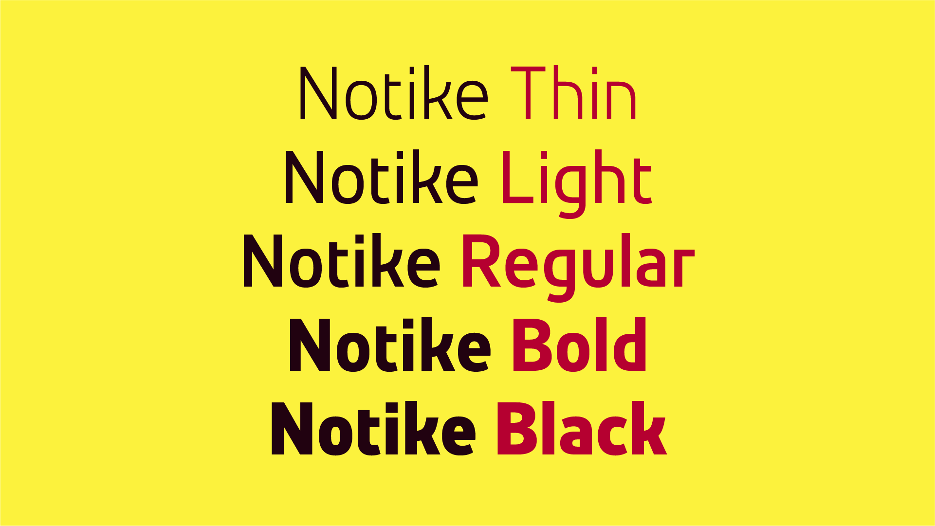 Babelfont – Notike – Latin