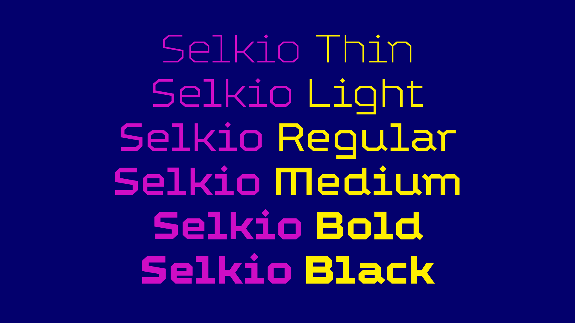 Babelfont – Selkio – Latin